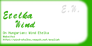 etelka wind business card